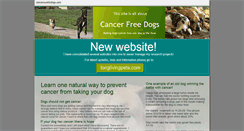 Desktop Screenshot of cancercurefordogs.com